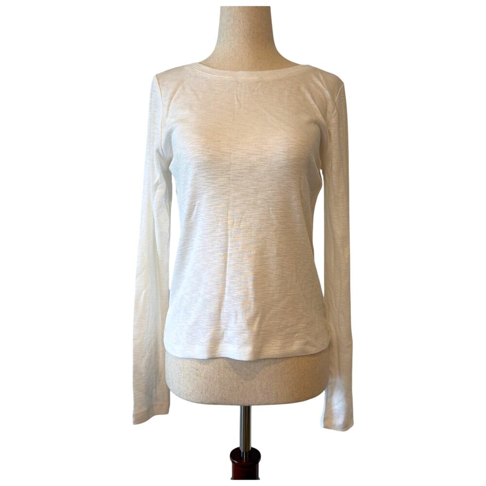 NWT NZT Long Sleeve Tee, Paper White, Women's XS